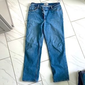 Abercrombie 90s straight high rise